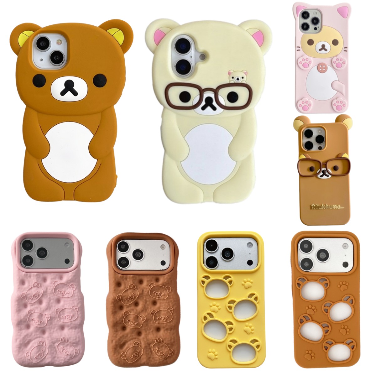 Apple Iphone 16 - So süße 3D-Cartoon-Teddybär-Handyhülle für iPhone 17