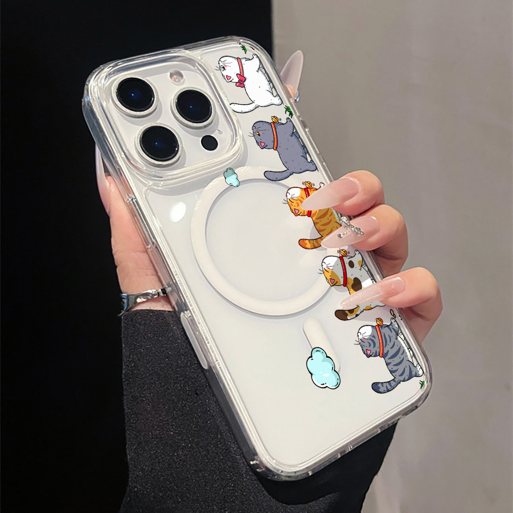 Apple Iphone 16 - Niedliche Cartoon-Katzen-Handyhülle für iPhone 17 11