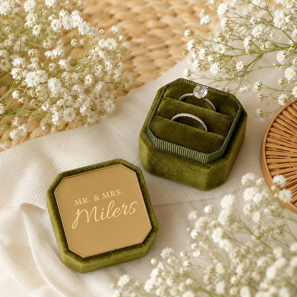 Personalisierte achteckige Sam – Velvet Jewelry Box Bewertung und Preis