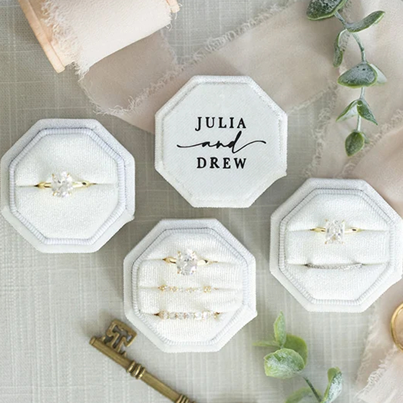 Benutzerdefinierte Eheringe Bo – Velvet Jewelry Box Bewertung und Preis